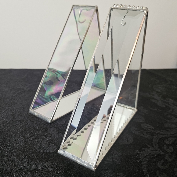 Artesian Goddess Glass Triangle Pendulum Hangers - Picture 3 of 15